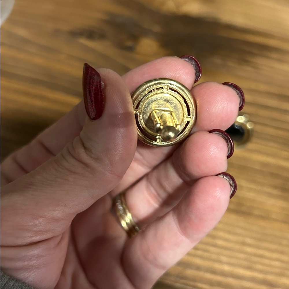 Vintage gold toned cufflinks - Picture 4 of 4